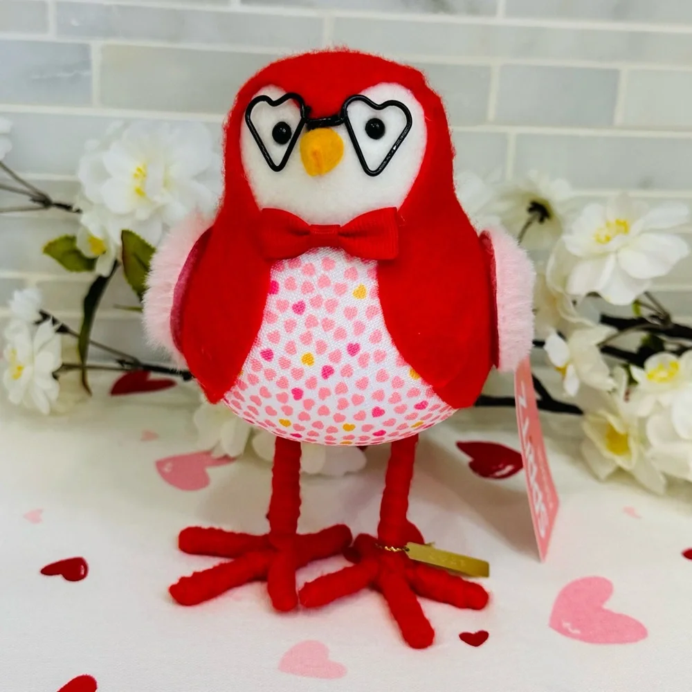 NEW Target 2023 Spritz Fabric Valentine’s Bird Fledge - Heart Glasses
